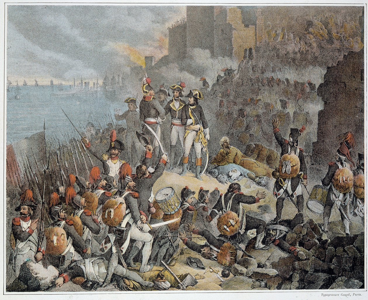 Egyiptom hadjárata (expedíciója) (1798-1801), Kelet hadserege: Acre Szent János ostroma. 1799. - in „” A francia seregek győzelmei és hódításai””. alkotó: French School