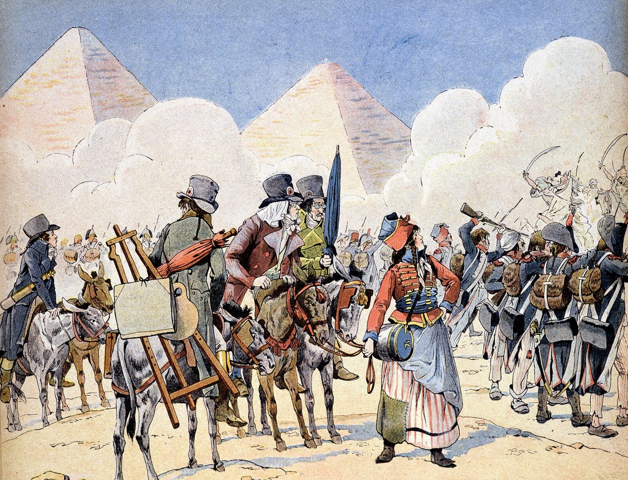 Egyiptom hadjárata (expedíciója) (1798-1801): a francia hadsereg Egyiptomban Bonaparte Napóleon alatt: a művészek, akik követik a hadsereget alkotó: French School