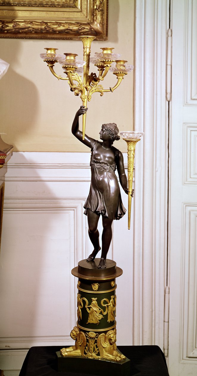 Kandeláber (bronz) alkotó: French School