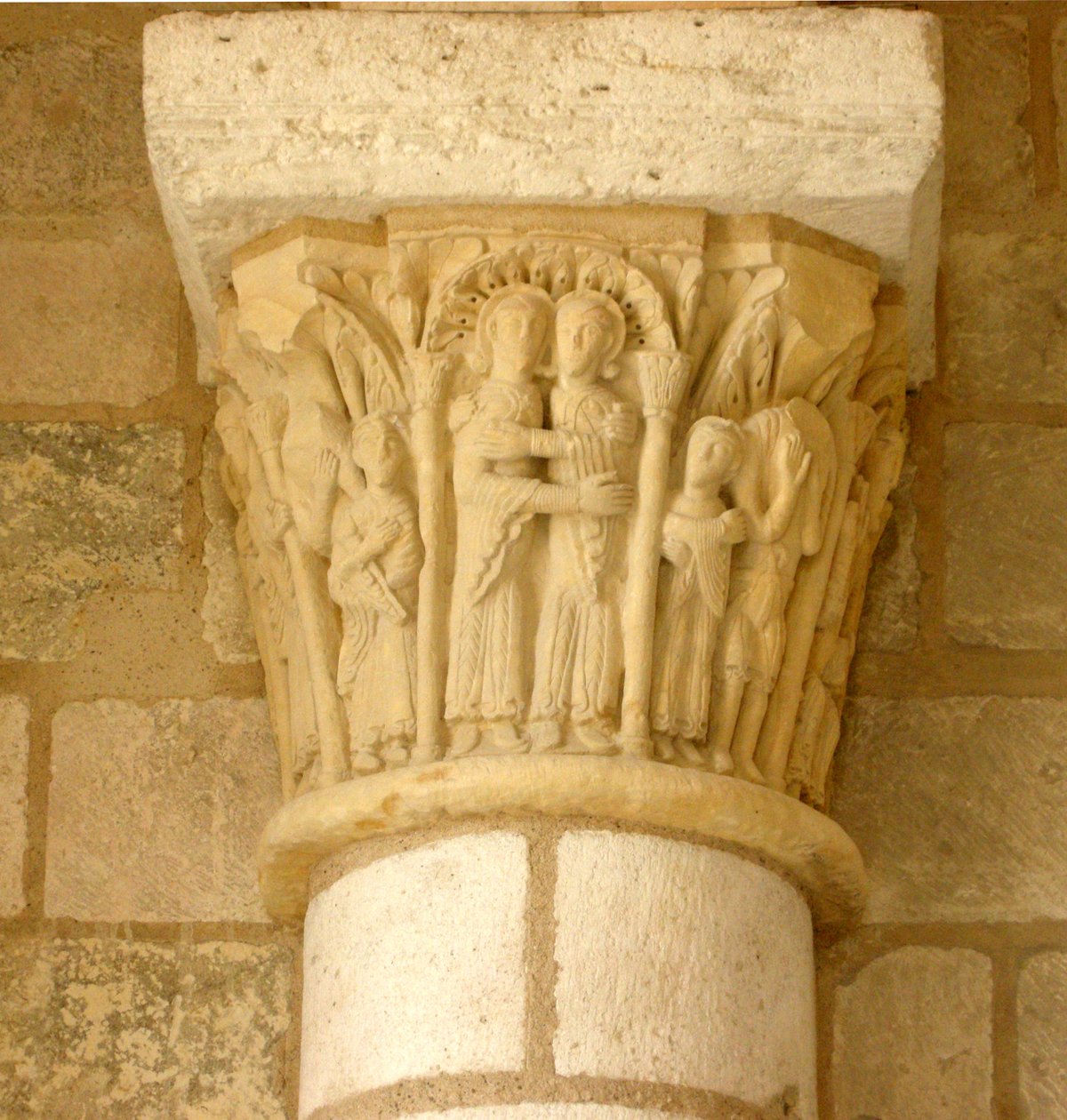 A látogatást ábrázoló tőke alkotó: French School