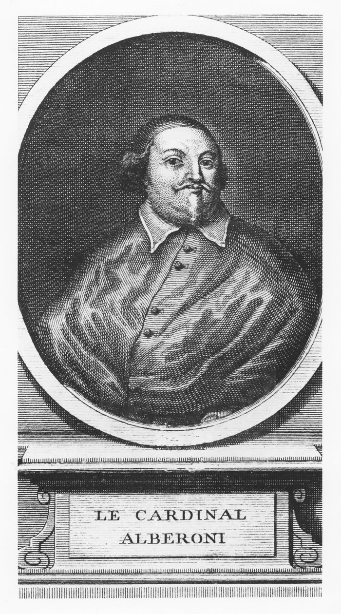 Alberoni bíboros (metszet) alkotó: French School