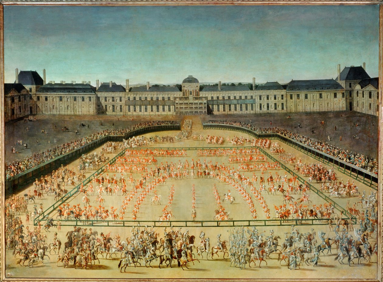 XIV. Lajosnak adott körhinta a Tuileriák előtt ... alkotó: French School