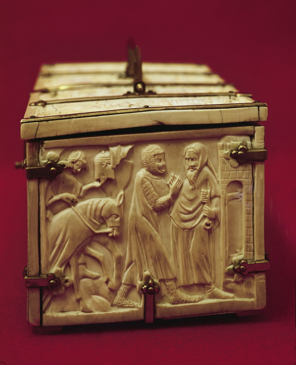 Koporsó a romantikus irodalom jeleneteivel, 1330-as évek alkotó: French School
