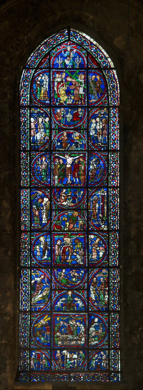 Cathedrale de chartres, ólomüveg: tipológiai szenvedély alkotó: French School