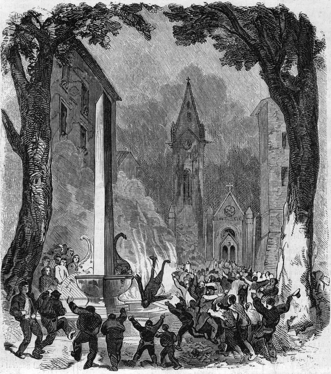 Katolikus ünnepség: Szent János ünnepe Aix en Provence-ban (Bouches du Rhone) alkotó: French School
