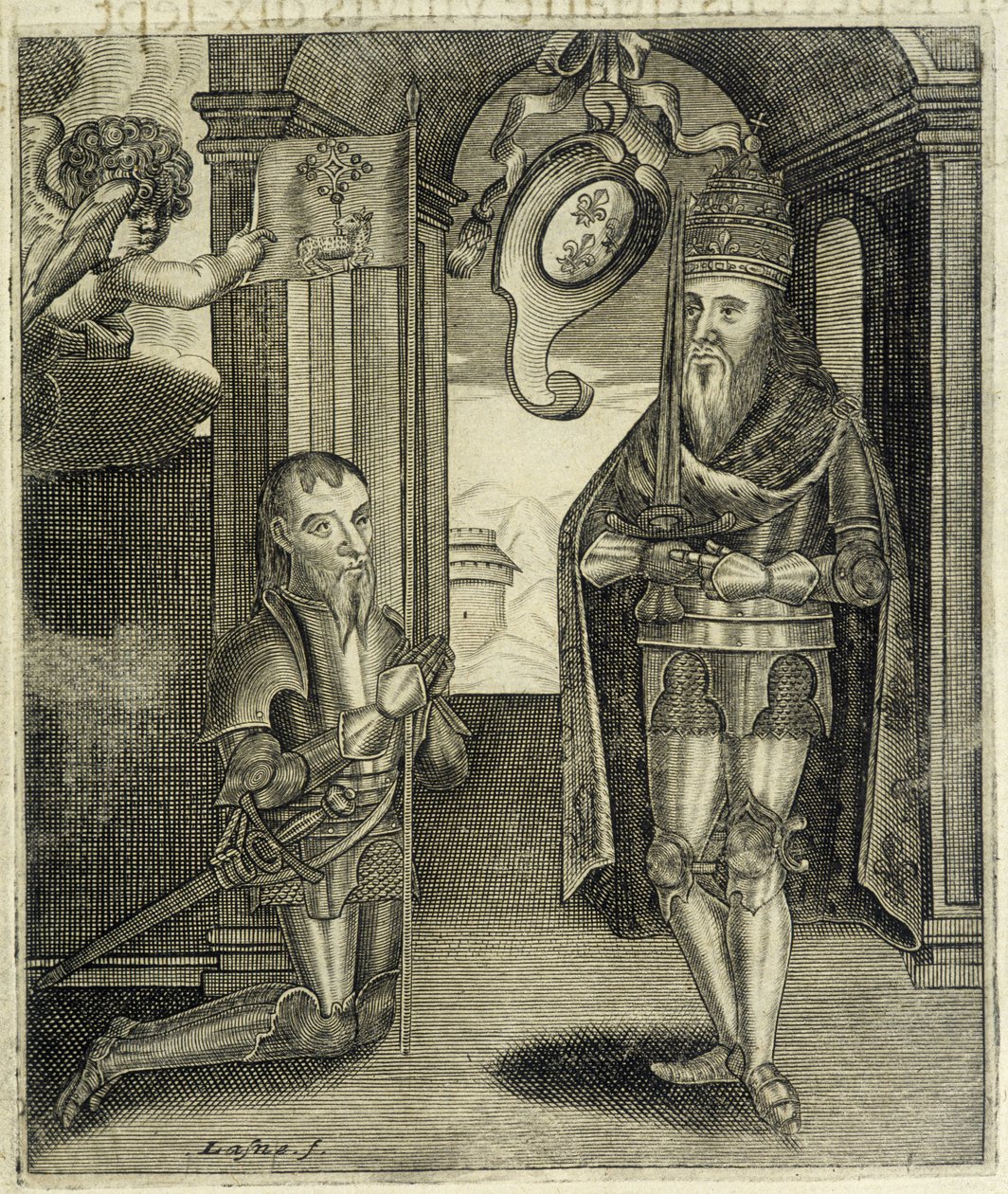Nagy Károly és Toulouse gróf Torsin (vagy Chorson) – Guillaume de Catel, Toulouse „Toulouse grófjainak története” című művében alkotó: French School