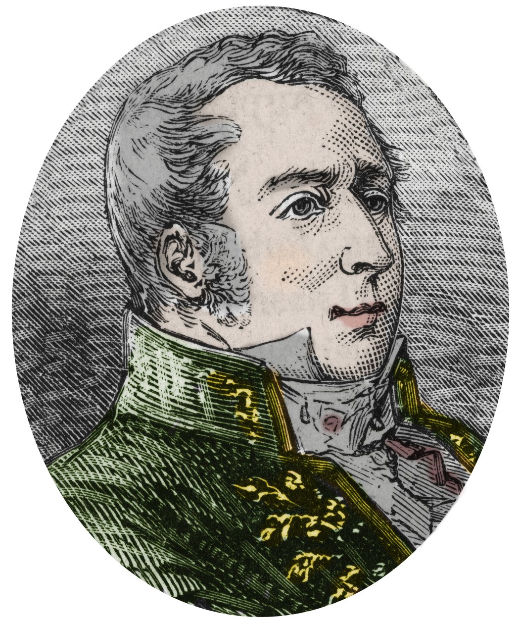 Charles Augustin (Charles-Augustin) Coulomb (1736-1806), tudós, mérnök, fizikus - Metszet a „Sciences à la gratete de tous – physics et chimie populaires” című könyvébe Alexis Clerc – 19. század vége – Magángyűjtemény alkotó: French School