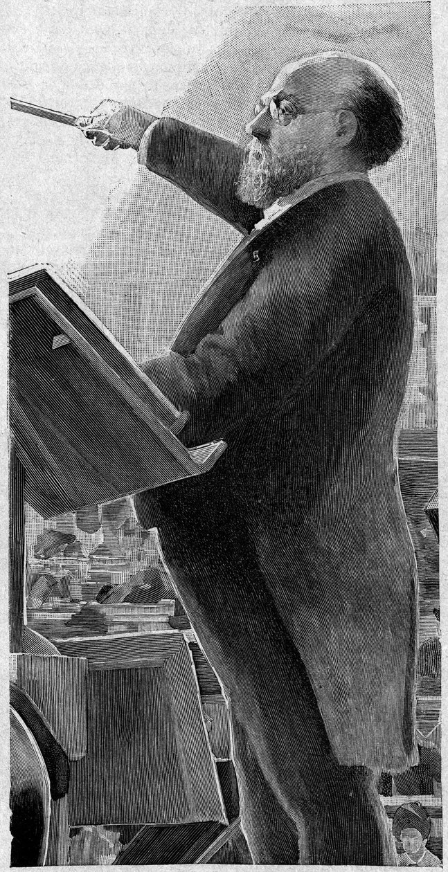 Charles Lamoureux (1834-1899), francia hegedűművész, a Párizsi Opera első karmestere. alkotó: French School