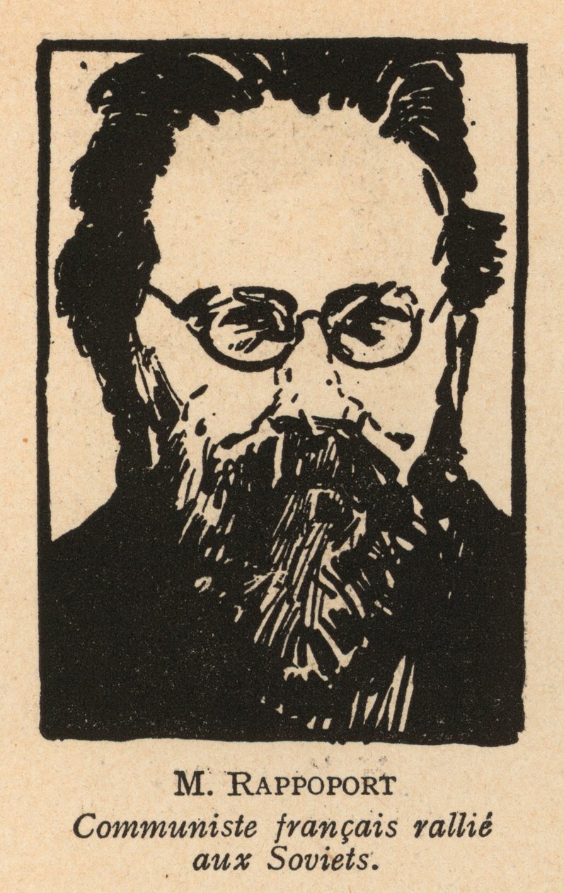 Charles Rappoport, litván származású francia kommunista politikus (litho) alkotó: French School