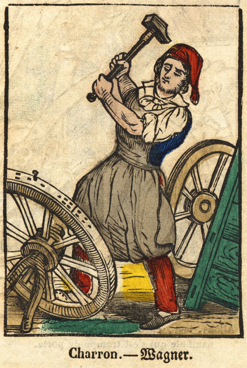 Charron (aki kocsikat gyárt); Szakmák sorozata, a XIX. századi Epinal képe. alkotó: French School