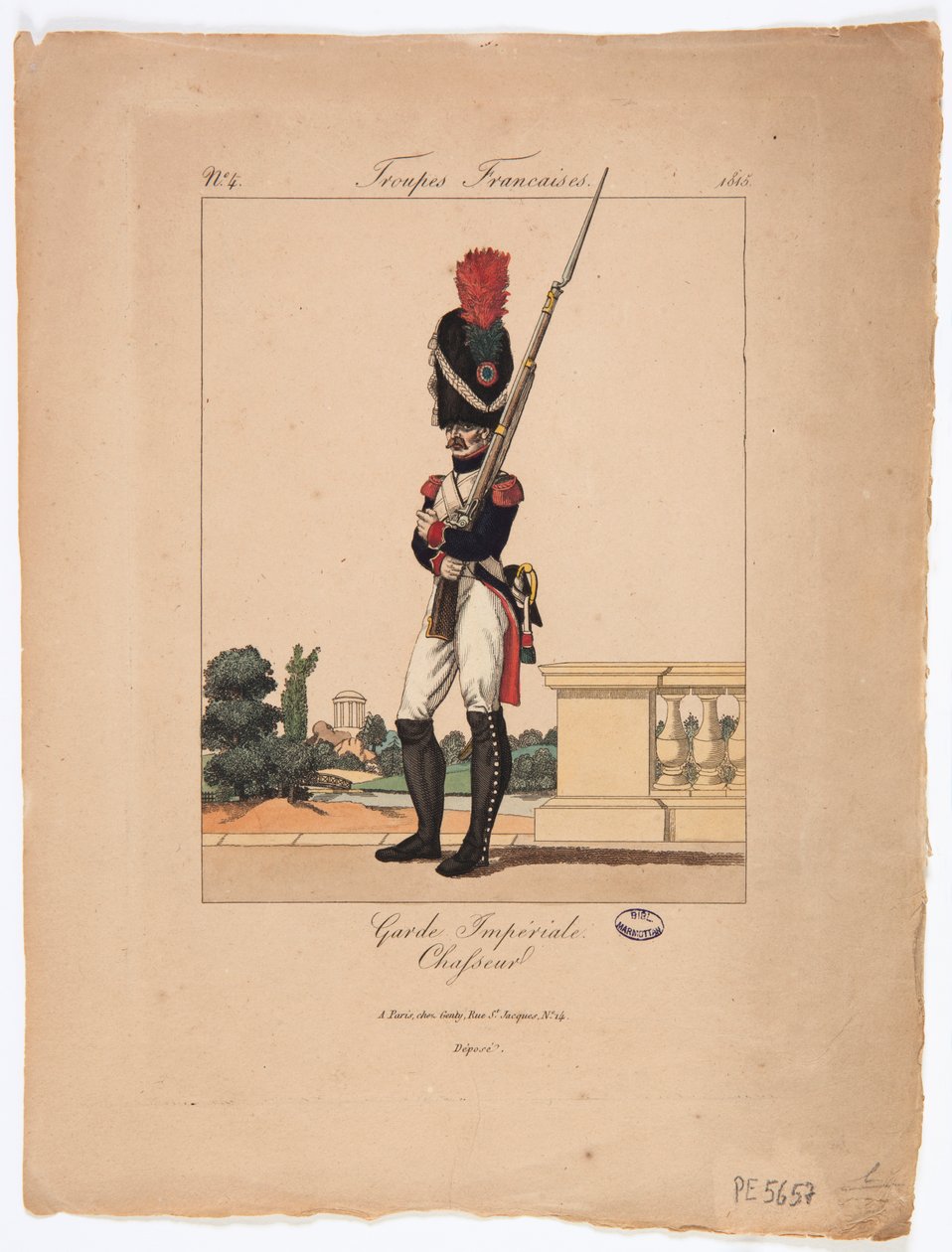 A császári gárda üldözője, francia csapatok, sz. 4 alkotó: French School