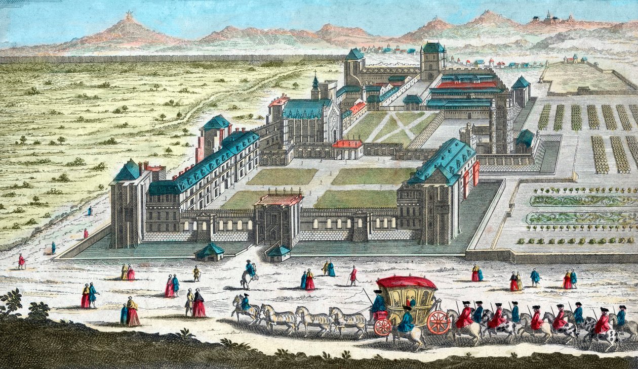 Chateau de Vincennes Párizs mellett - a 18. században alkotó: French School