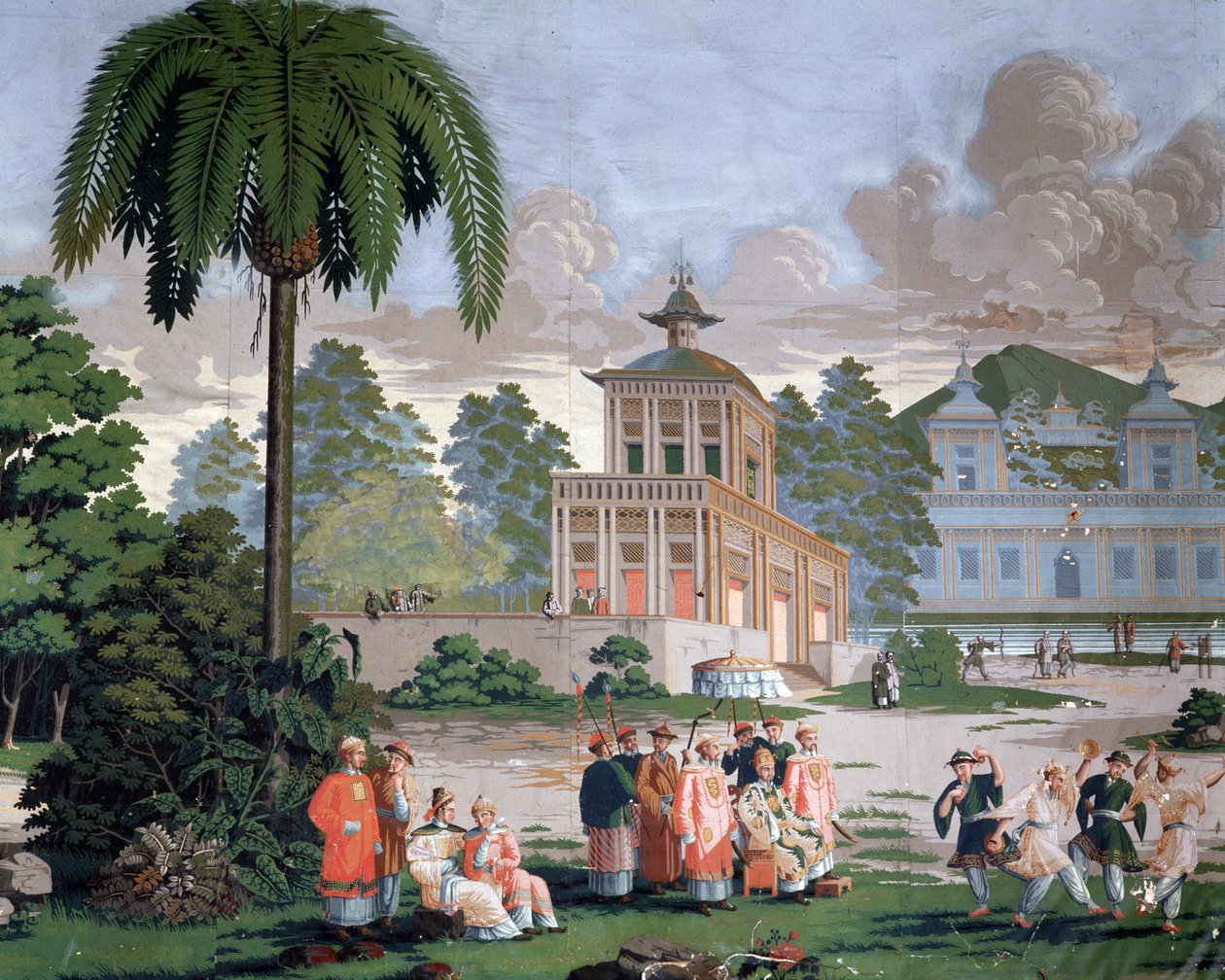 Chinoiserie - tapéta a hotel de Plouer Saint Malo (Saint-Malo). alkotó: French School