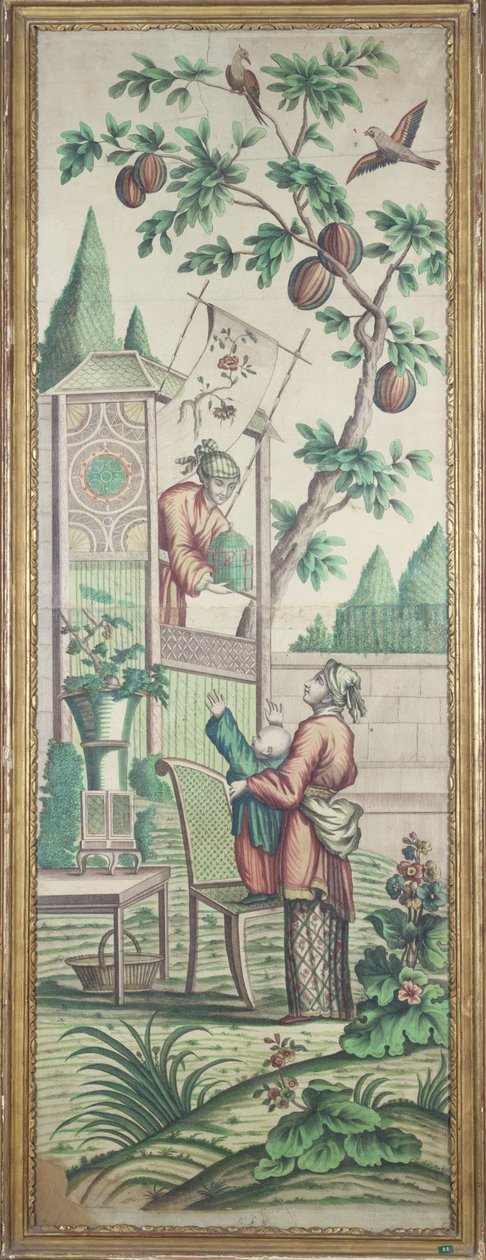 Chinoiserie tapéta alkotó: French School