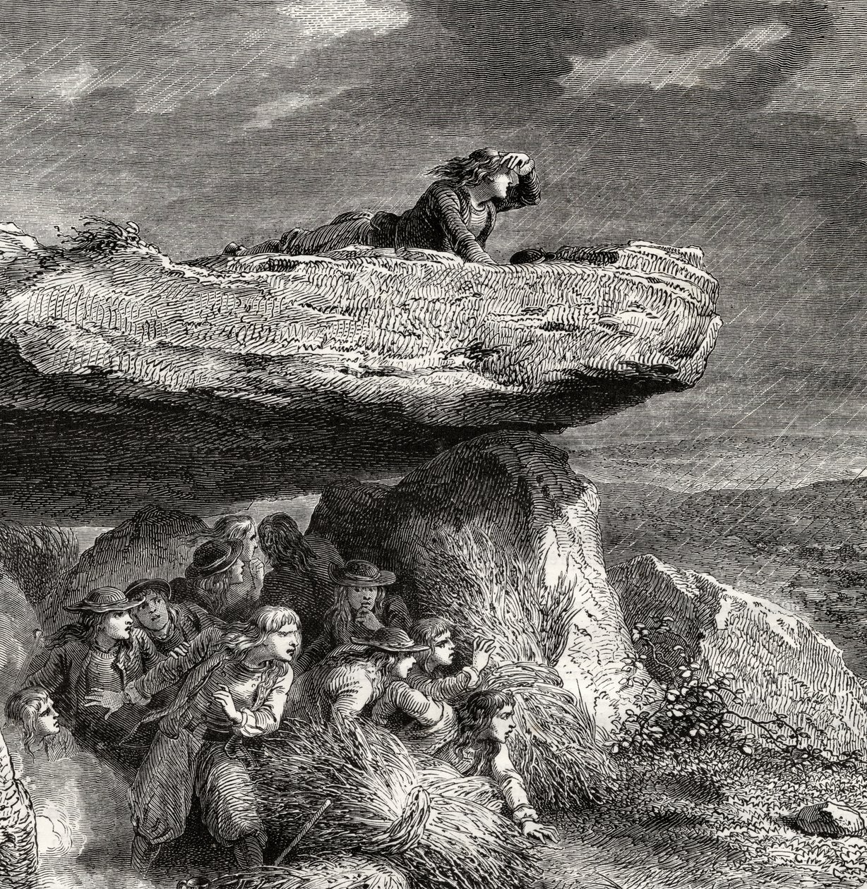 Chouannerie, Louis Blanc (1811-82) "Histoire de la Revolution Francaise" című művéből alkotó: French School
