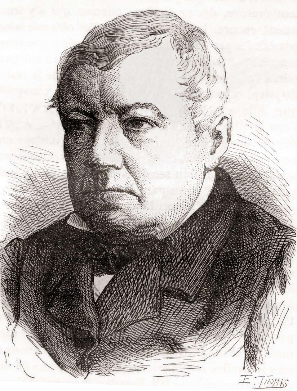 Christian Friedrich Schönbein, a Les Merveilles de la Science című, 1870 körül megjelent kötetből (metszet). alkotó: French School