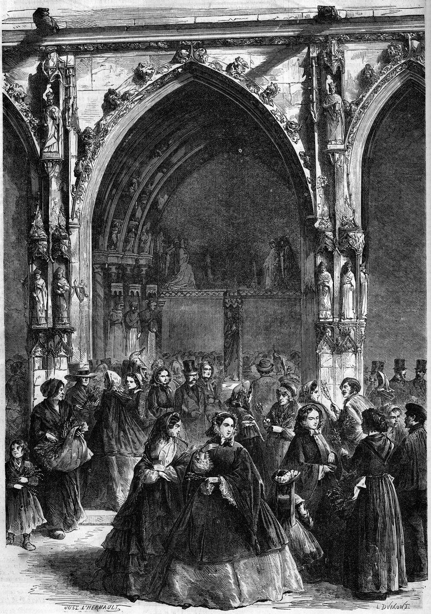 Christian Rie – Virágvasárnap: ágak kiosztása a Saint Germain l