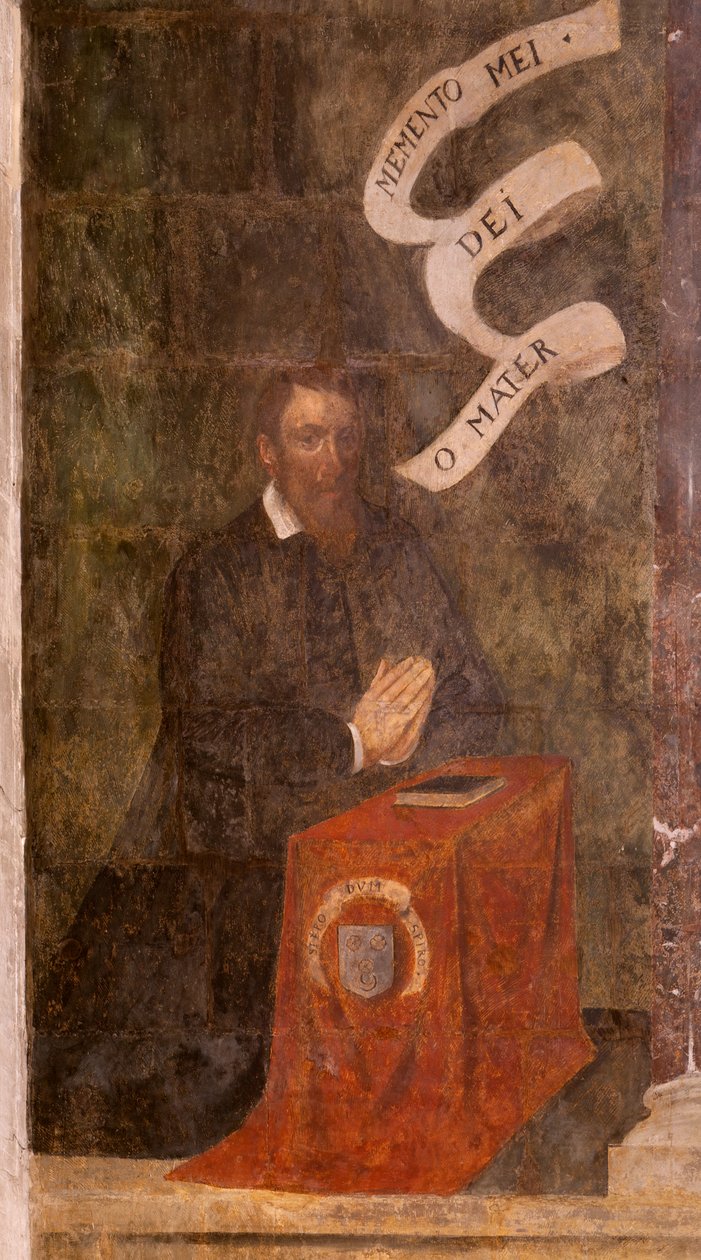 templom (Keresztelő Szent János templom). Belső. Saint-Fursy kápolna. Falfestmények. Mária dicsőítése (a jó halál néven ismert freskó). Kezdje a 17. századot. alkotó: French School