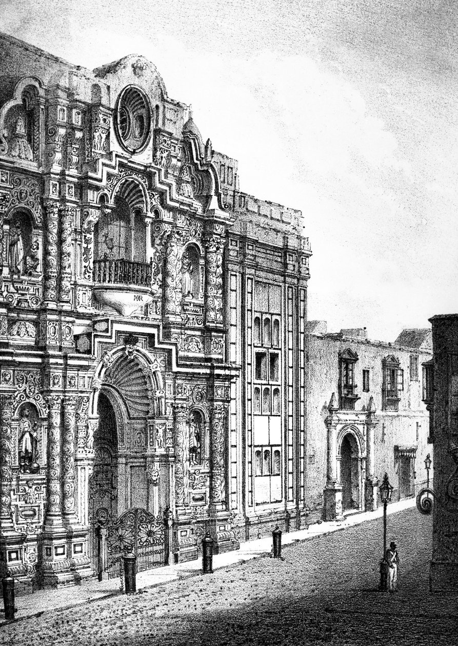 Irgalmasság temploma, Lima (metszet) alkotó: French School