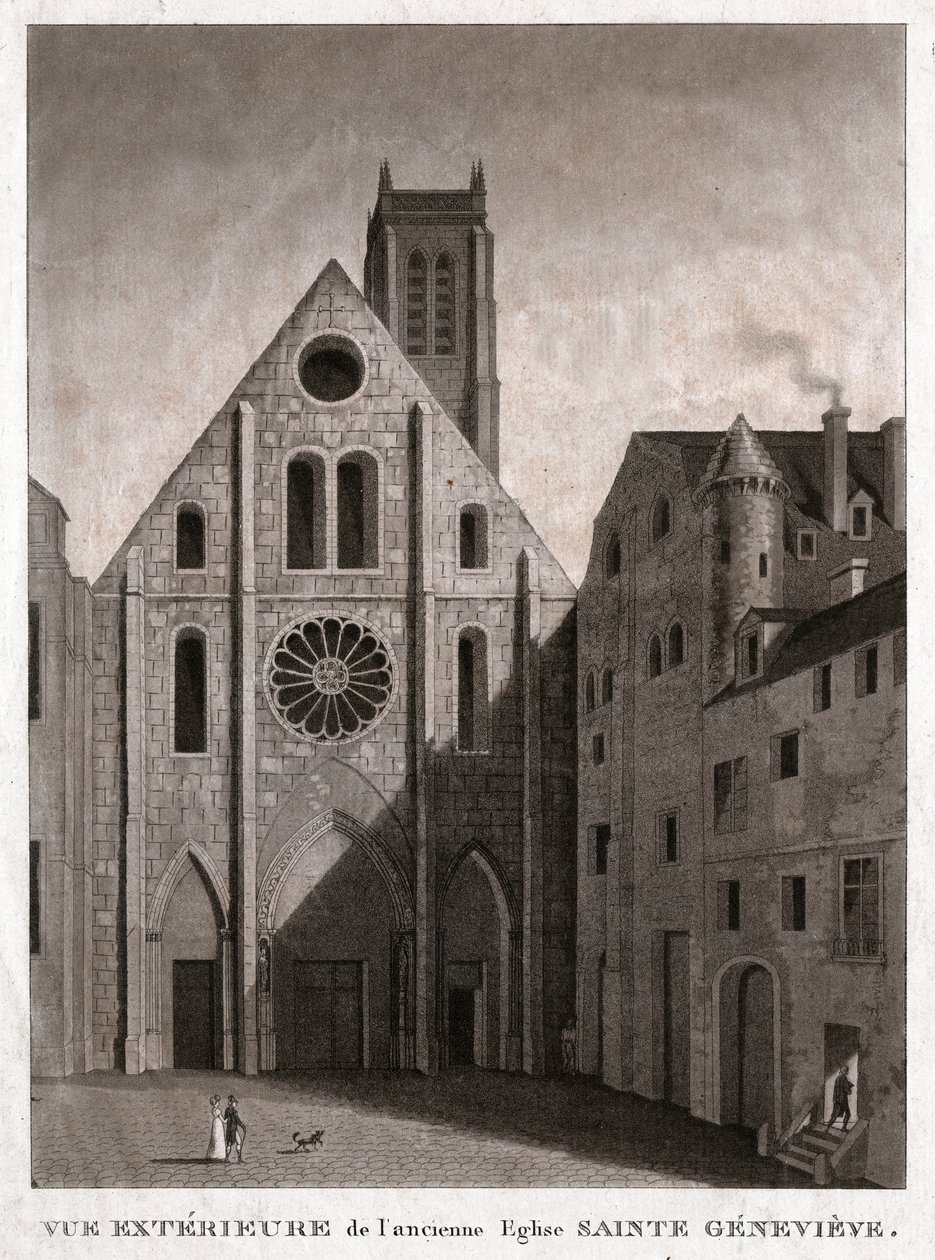 Szent Genevieve templom. (metszet, kb. 1810) alkotó: French School