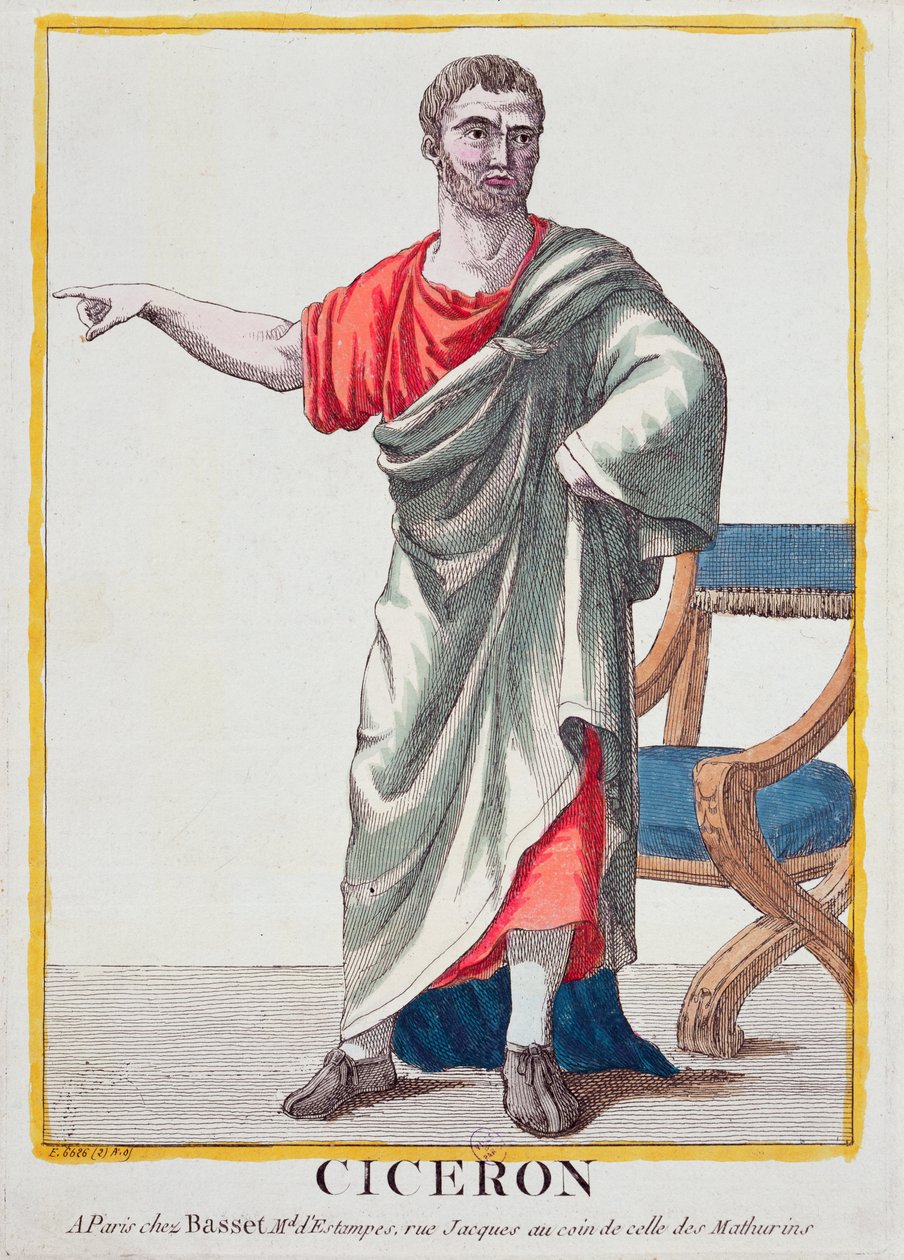 Cicero (színes metszet) alkotó: French School