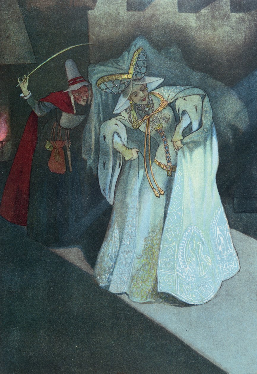 Hamupipőke tündérkeresztanyjával, 1911 körül alkotó: French School