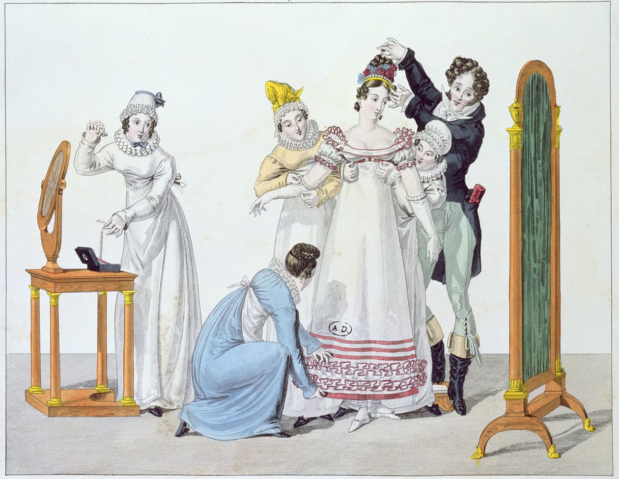 Öt egyért, 3. lemez a Le Bon Genre sorozatból, 19. század eleje alkotó: French School