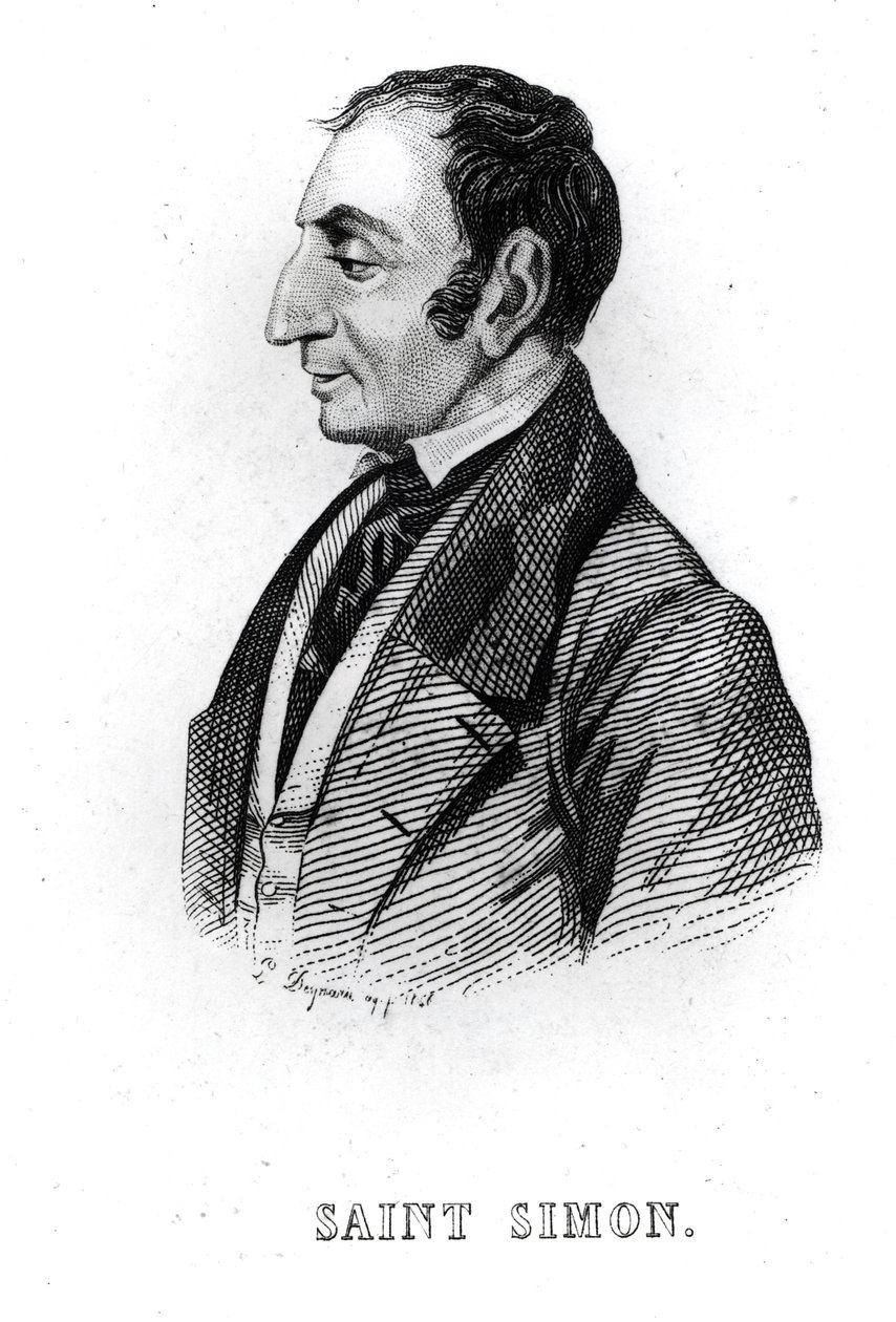 Claude Henri de Rouvroy (1760-1825) Saint-Simon grófja, XVIII-XIX. alkotó: French School
