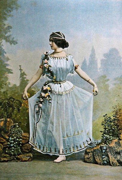 Cleo de Merode, illusztráció a „Le Theatre” folyóiratból, 1898. december (fotómélység) alkotó: French School