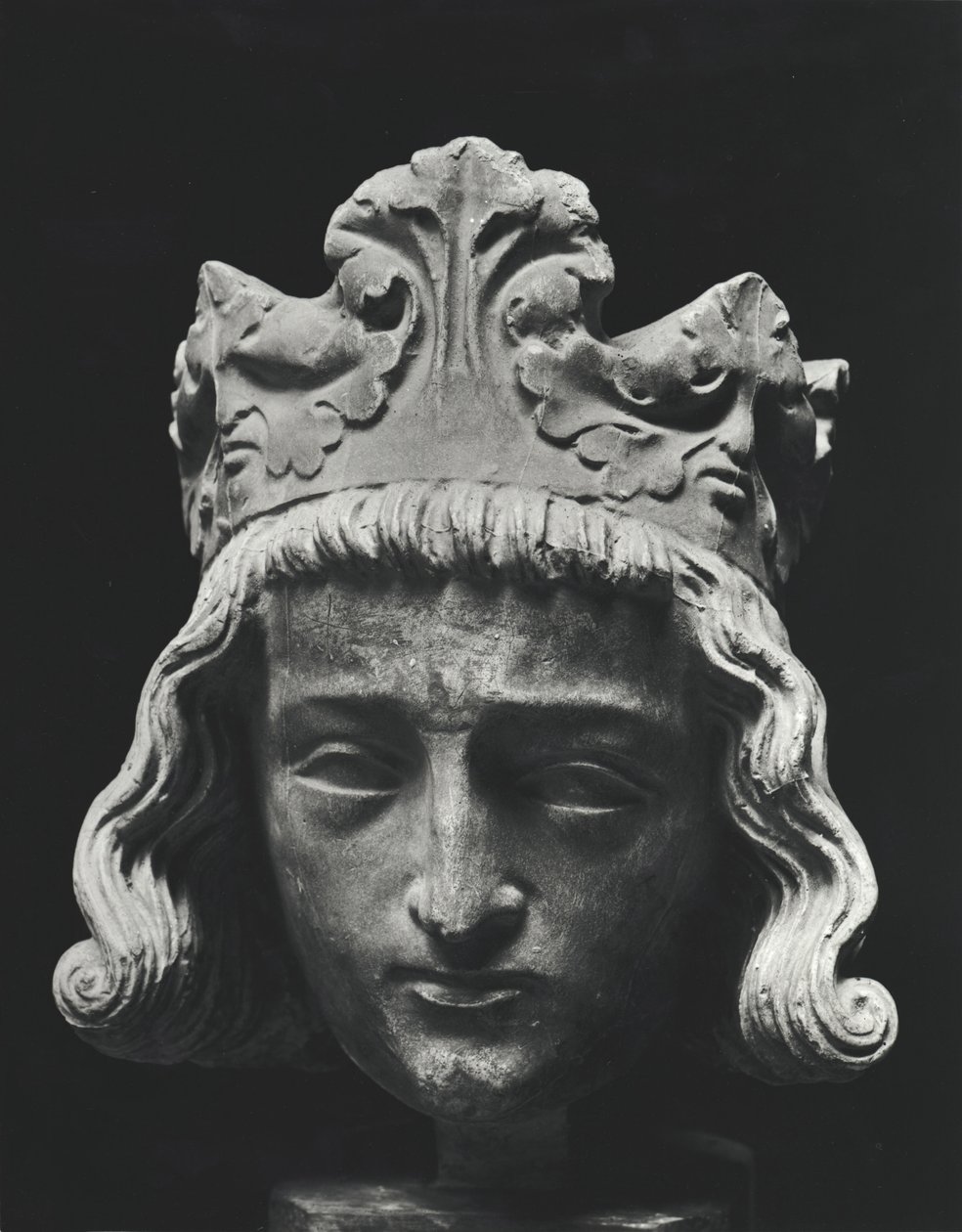II. Clovis (634-657 körül), Neustria és Burgundia meroving frank királya (639-657), a Saint-Denis-i apátságból, eredeti 13. század (gipszöntvény) alkotó: French School