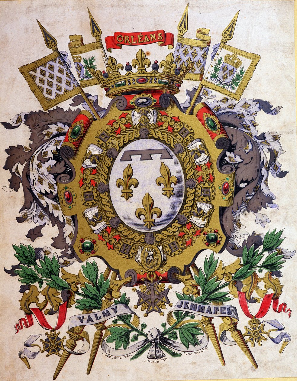 I. Lajos Fülöp címere alkotó: French School