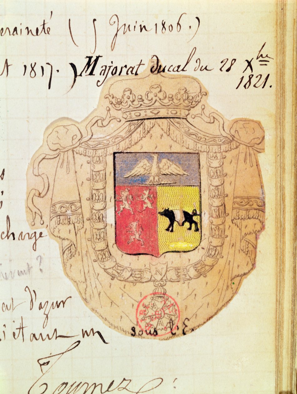Charles Maurice de Talleyrand-Perigord (1754-1838) Benevento hercegének címere alkotó: French School