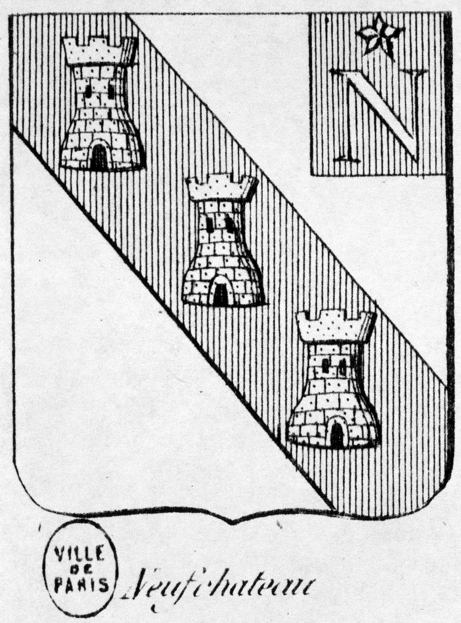 Neufchateau címere – Henry Simon „A Francia Birodalom általános fegyverzete” című könyvében alkotó: French School