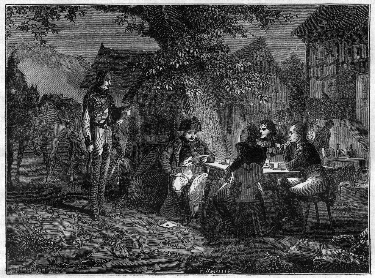 Napóleon hidegvére, aki értesült a szerencsétlen dennewitzi (Németország) csatáról szeptember 8-án alkotó: French School