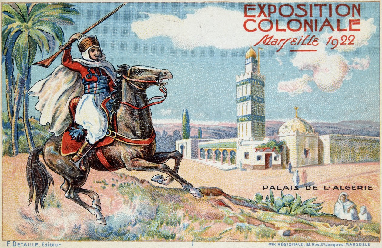 Marseille-i gyarmati kiállítás: Algériai palota alkotó: French School