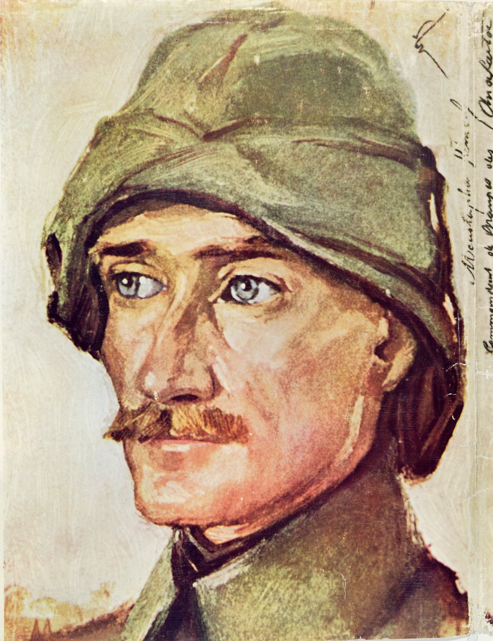 Kemal (Mustapha) Atatürk parancsnok (1881-1938) 1914-18 alkotó: French School