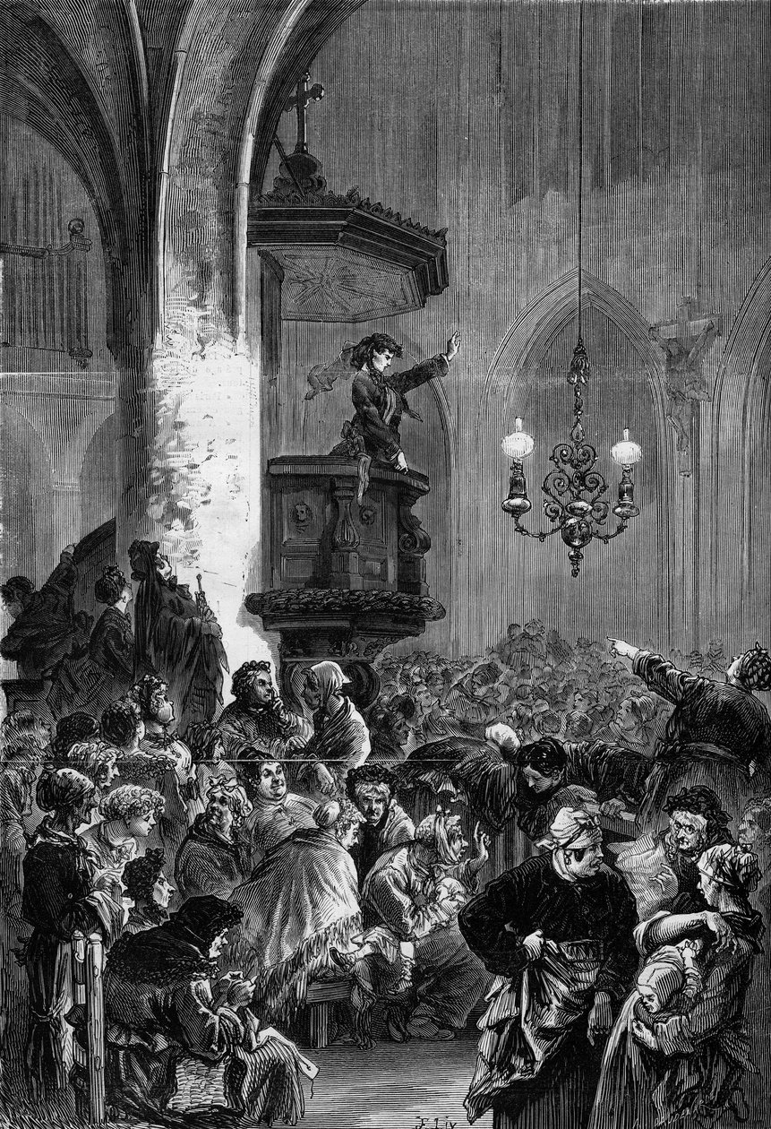 Párizsi kommuna: női klub ülése a párizsi Saint Germain l