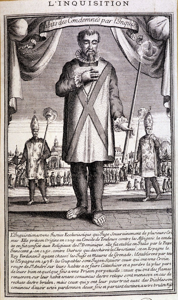 Az inkvizíció elítélte, Spanyolország XVIII alkotó: French School