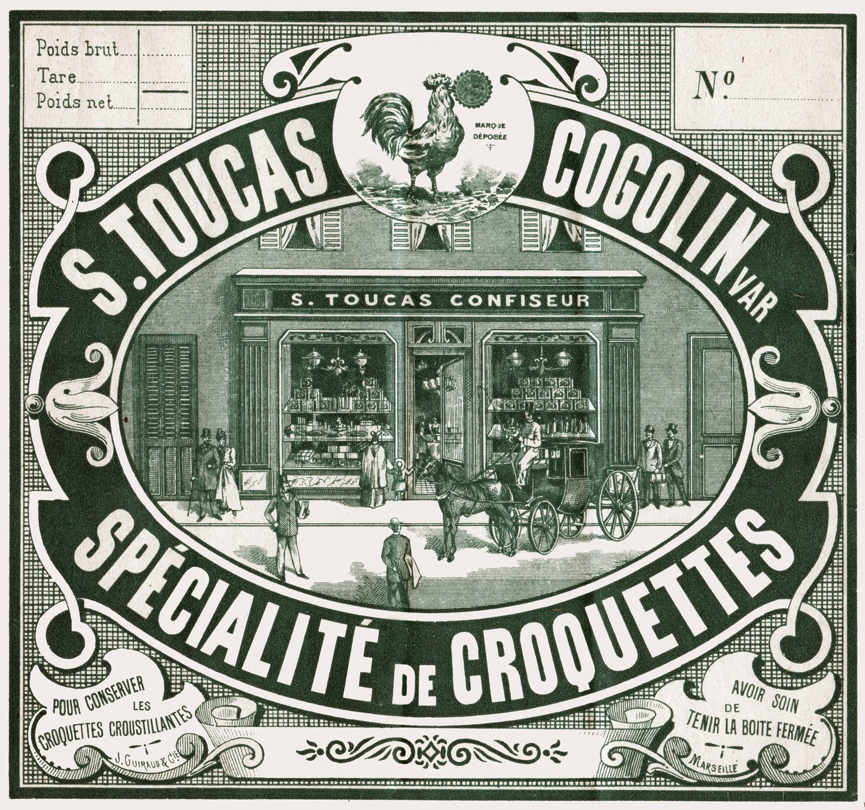 Cukrászati előlap, 1900 körül (metszet) alkotó: French School