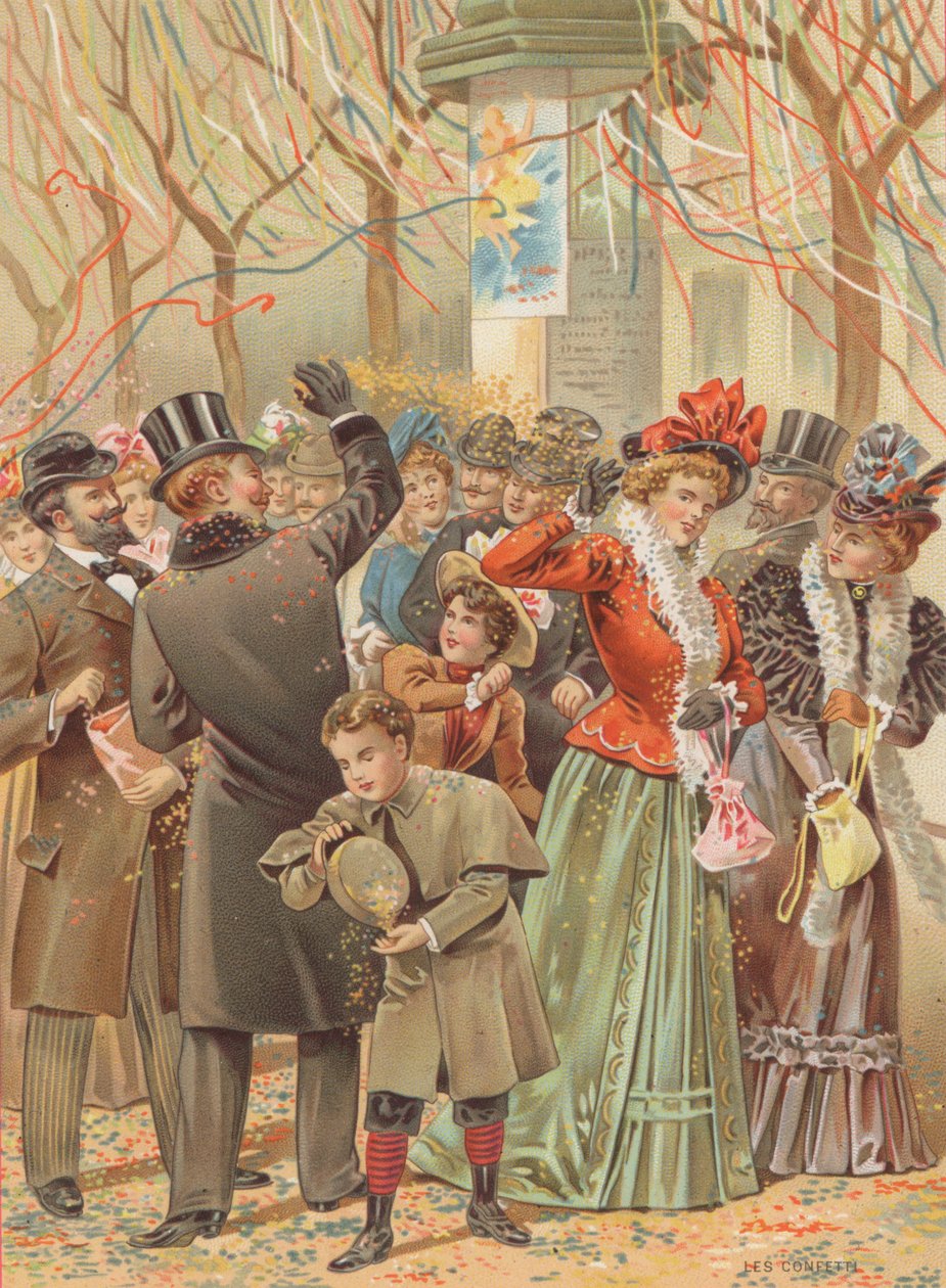 Konfetti (chromolitho) alkotó: French School