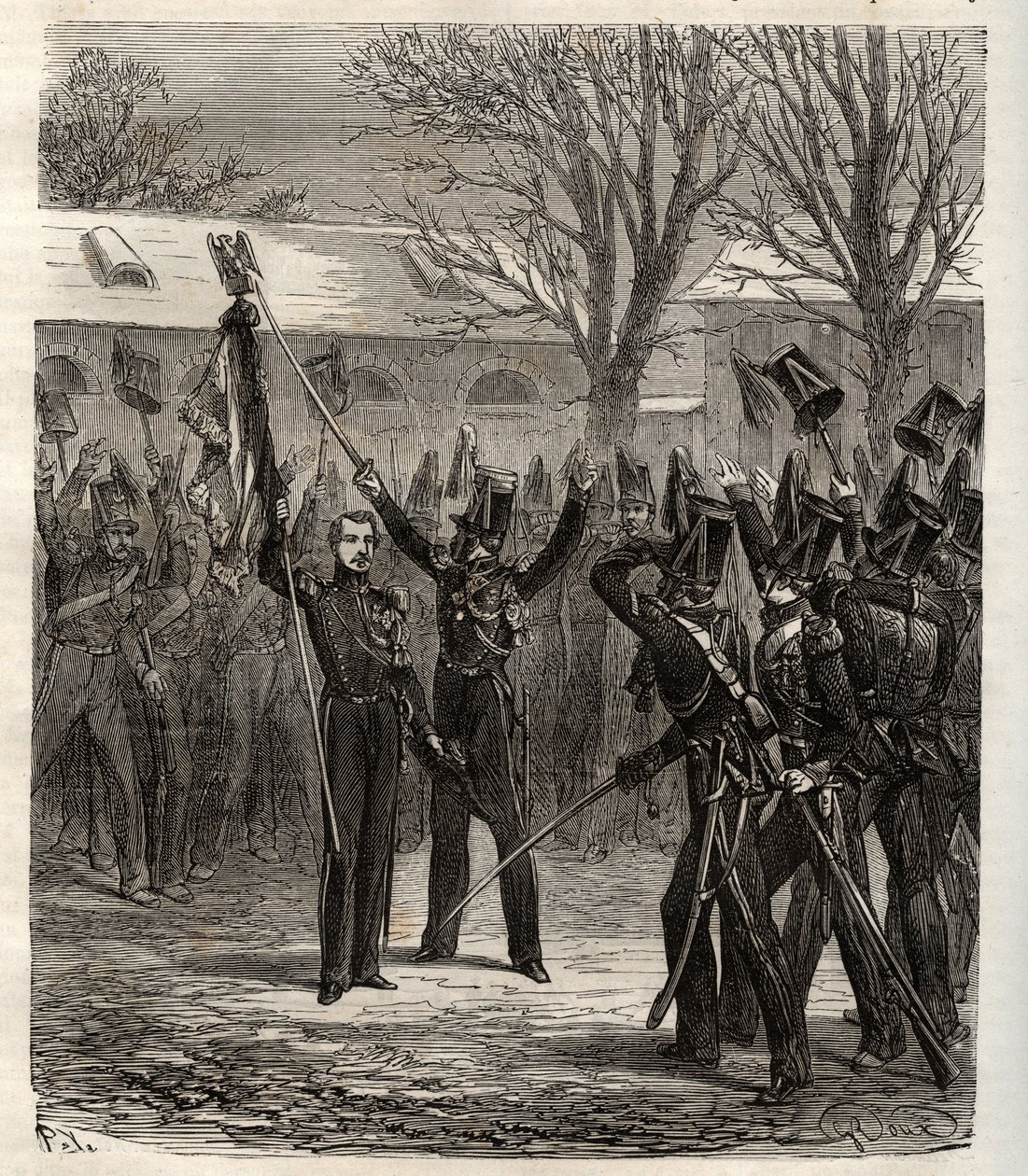 1836-os strasbourgi összeesküvés, amelyet Lajos Napóleon herceg, a leendő III. Napóleon vezet a júliusi monarchia ellen - Strasbourgi összeesküvés a leendő III. Napóleon császár által 1836 - Lajos Napóleon herceg, a leendő Napóleon által szervezett sikerte alkotó: French School