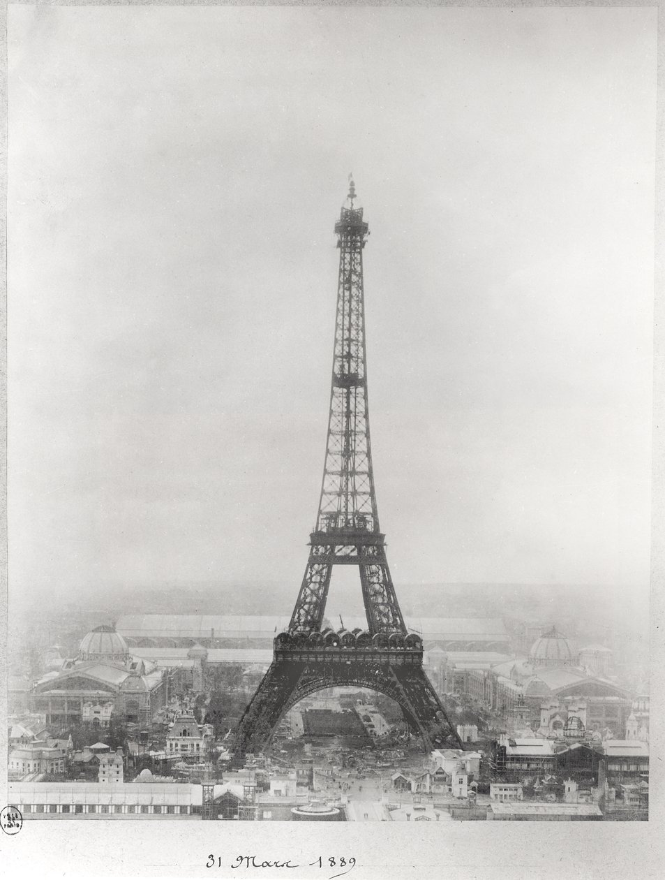 Az Eiffel-torony építése, Párizs, 1889. március 31 alkotó: French School