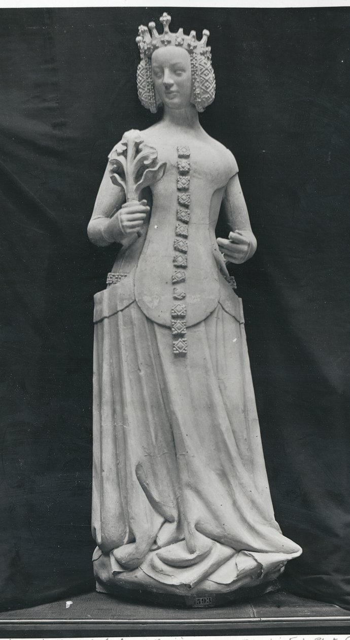 Bajor Izabella (1371-1435) szobrának másolata alkotó: French School