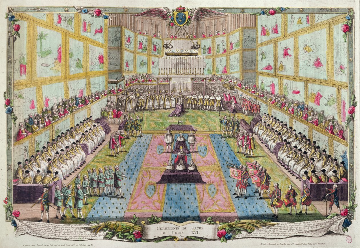 Lajos koronázása a reimsi székesegyházban 1775. június 11-én alkotó: French School
