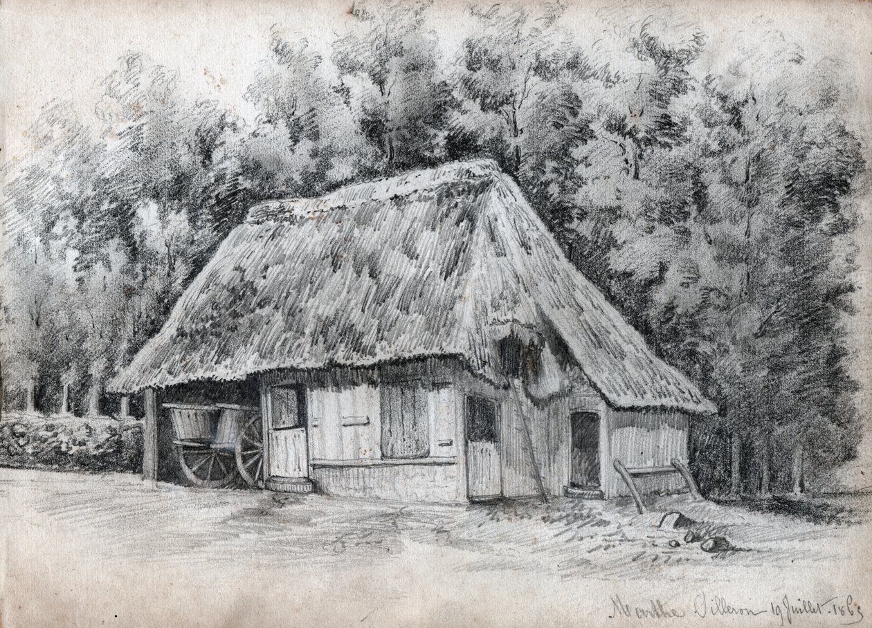 Víkendház Franciaországban. (rajz alkotó: French School