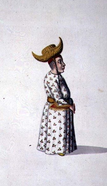Udvari törpe, oszmán kor, 18. század harmadik negyede (akvarell papíron) alkotó: French School