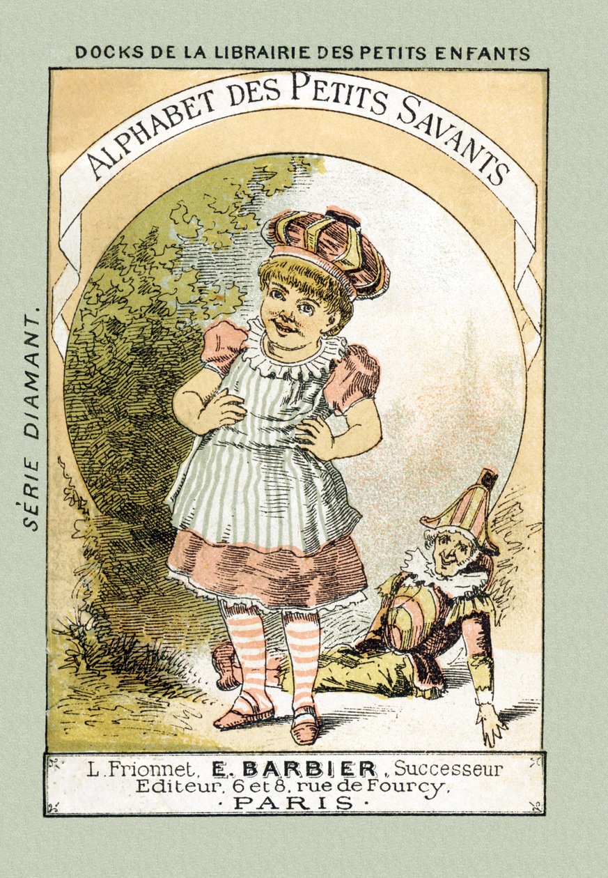Borító - Amikor úgy nevetünk, mint a címbeli Bebe, azt mondjuk: A A A A A A A A A - az „Alphabet des petits savants”, 19. század végén (kromolitográfia) alkotó: French School