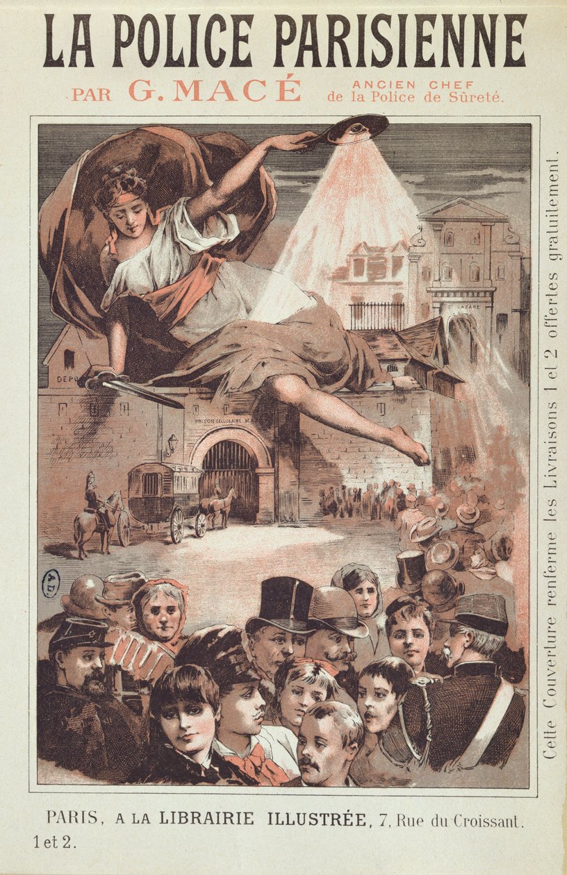 A La Police Parisienne címlapja, G. Mace, a Paris Surete volt vezetője alkotó: French School