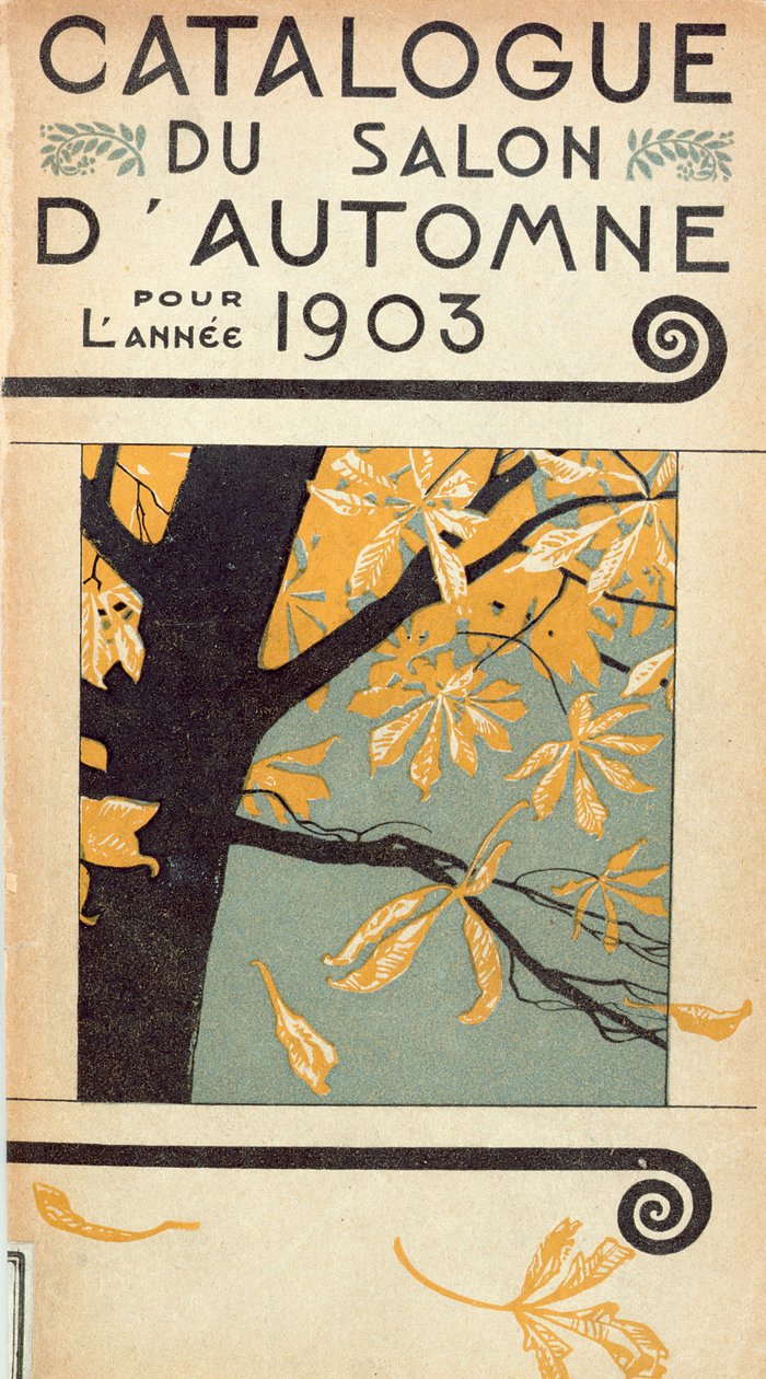 A párizsi Grand Palais dAutomne beavató szalonjának katalógusának borítója, 1903 alkotó: French School