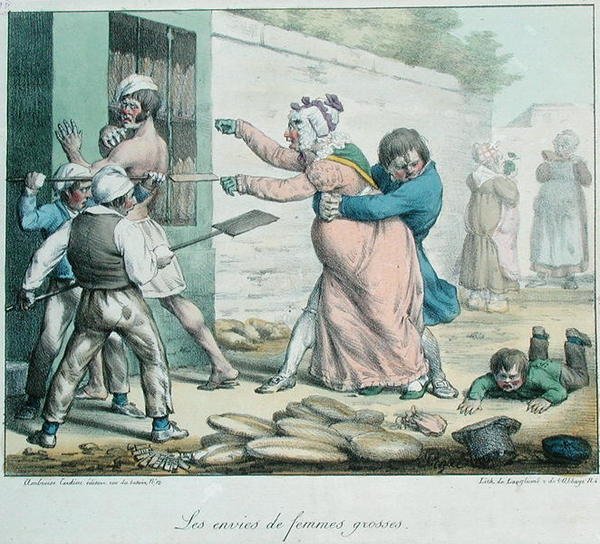 Egy terhes nő sóvárgása alkotó: French School